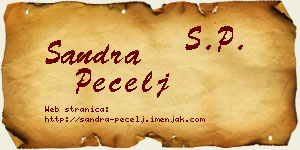 Sandra Pecelj vizit kartica
